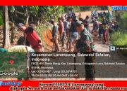 Koramil 1403-01/Larompong Laksanakan Karya Bakti, Serma Irwan: Lestarikan Budaya Gotong Royong 
